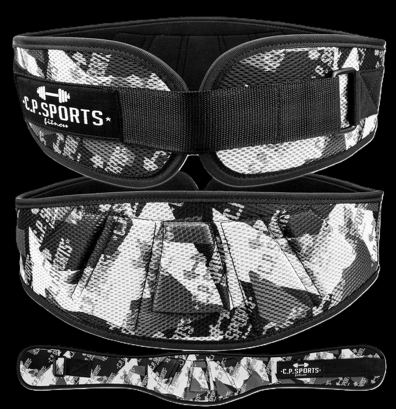 Gewichtshebegürtel / Profi - Ultraleichtgürtel - Camouflage Weiß - T7 - 3 - C.P. Sports - MG Sports Company - Shop Deutschland Noodosz