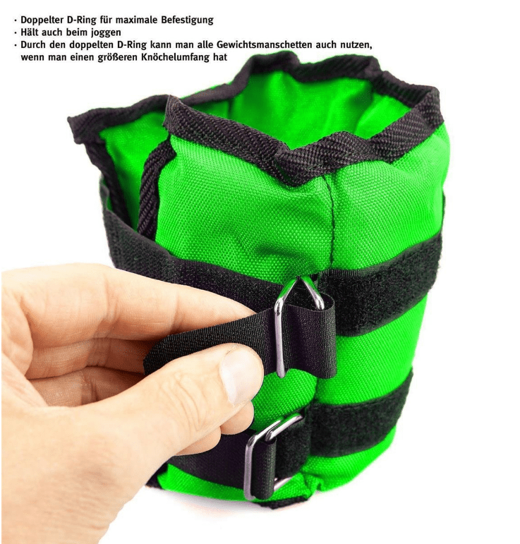 Gewichtsmanschetten 0,5 kg - neongrün (PAAR) - MG Sports Company - Shop Deutschland Noodosz