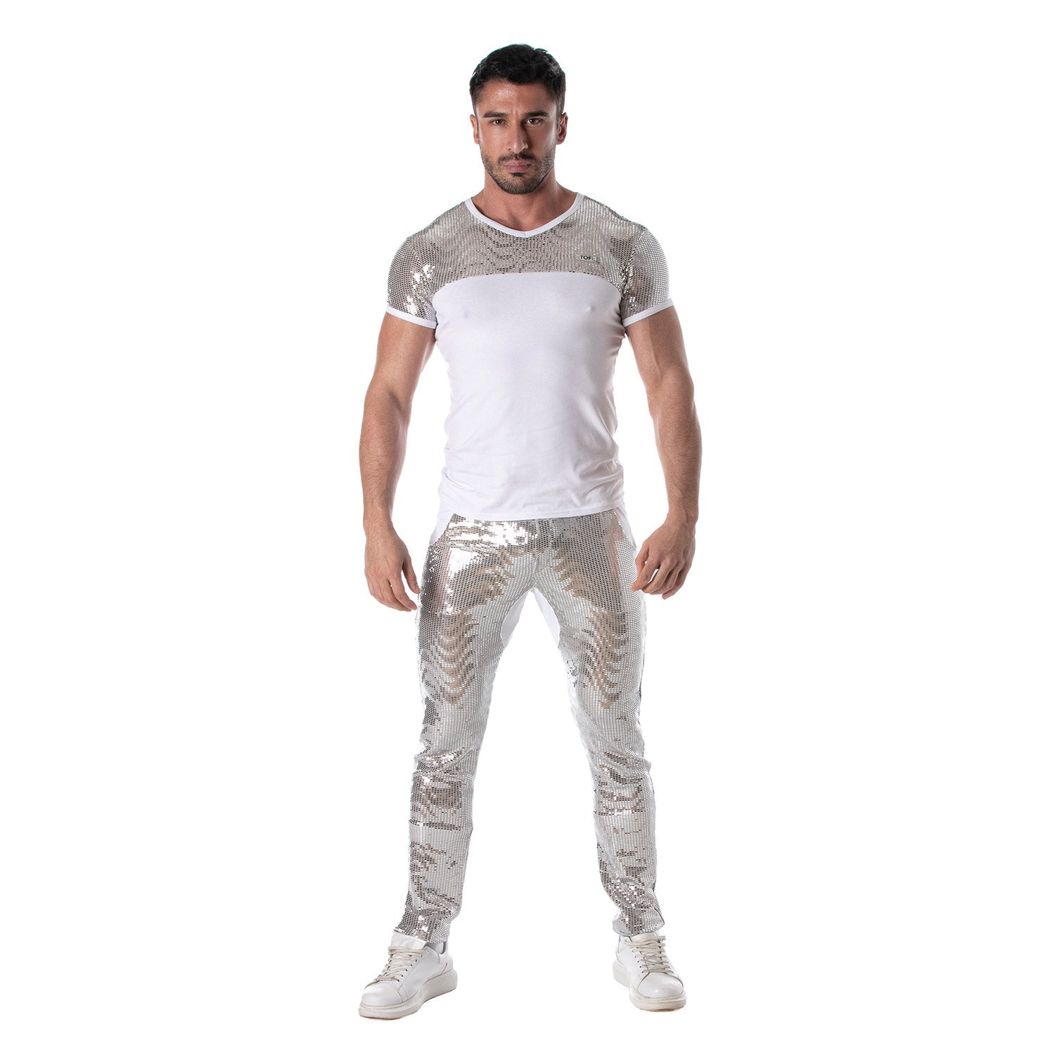 Glitter - T-Shirt Silber für Männer - TOF Paris - Shop Deutschland Noodosz