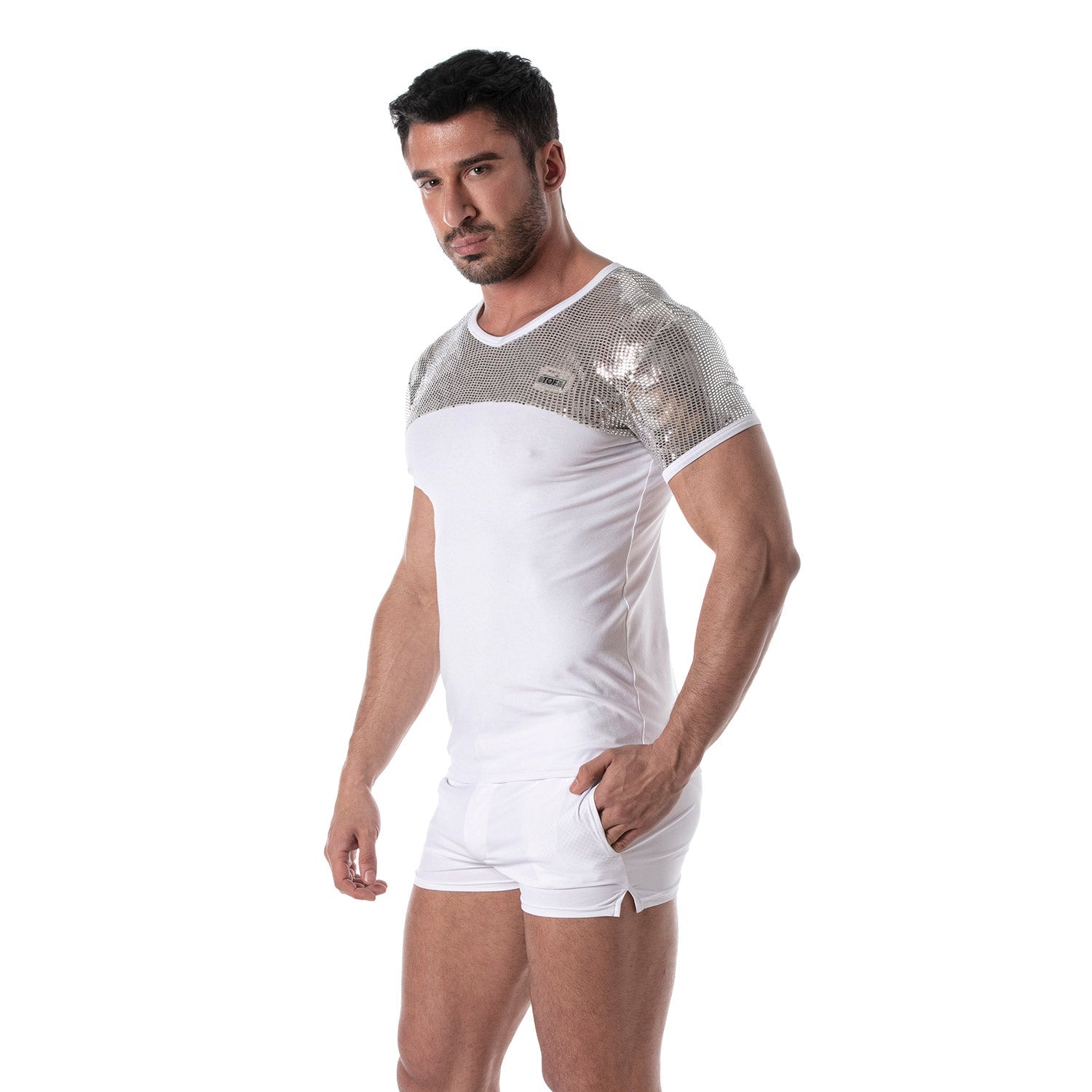 Glitter - T-Shirt Silber für Männer - TOF Paris - Shop Deutschland Noodosz