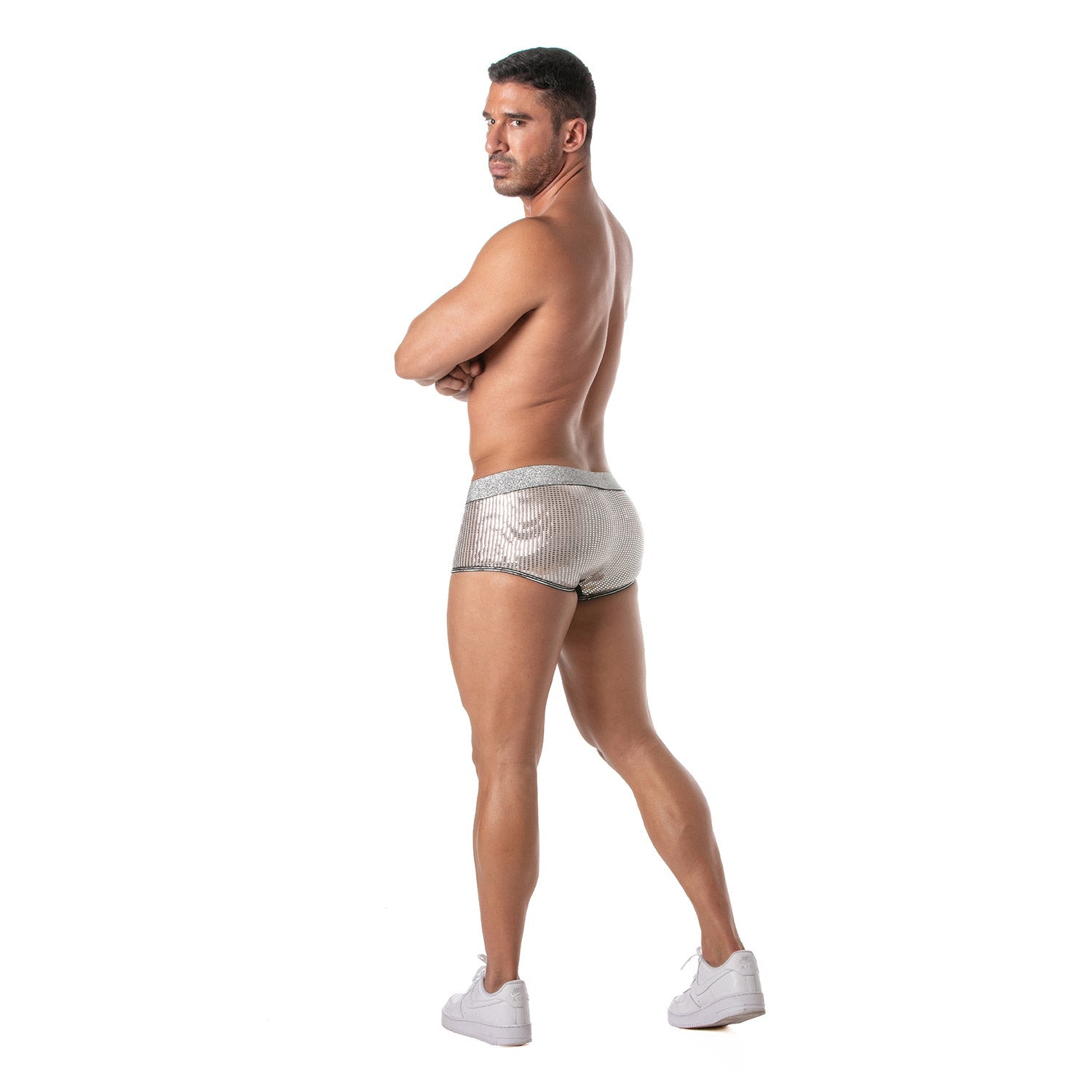 Glitzer - Boxer Silber - TOF Paris - Shop Deutschland Noodosz