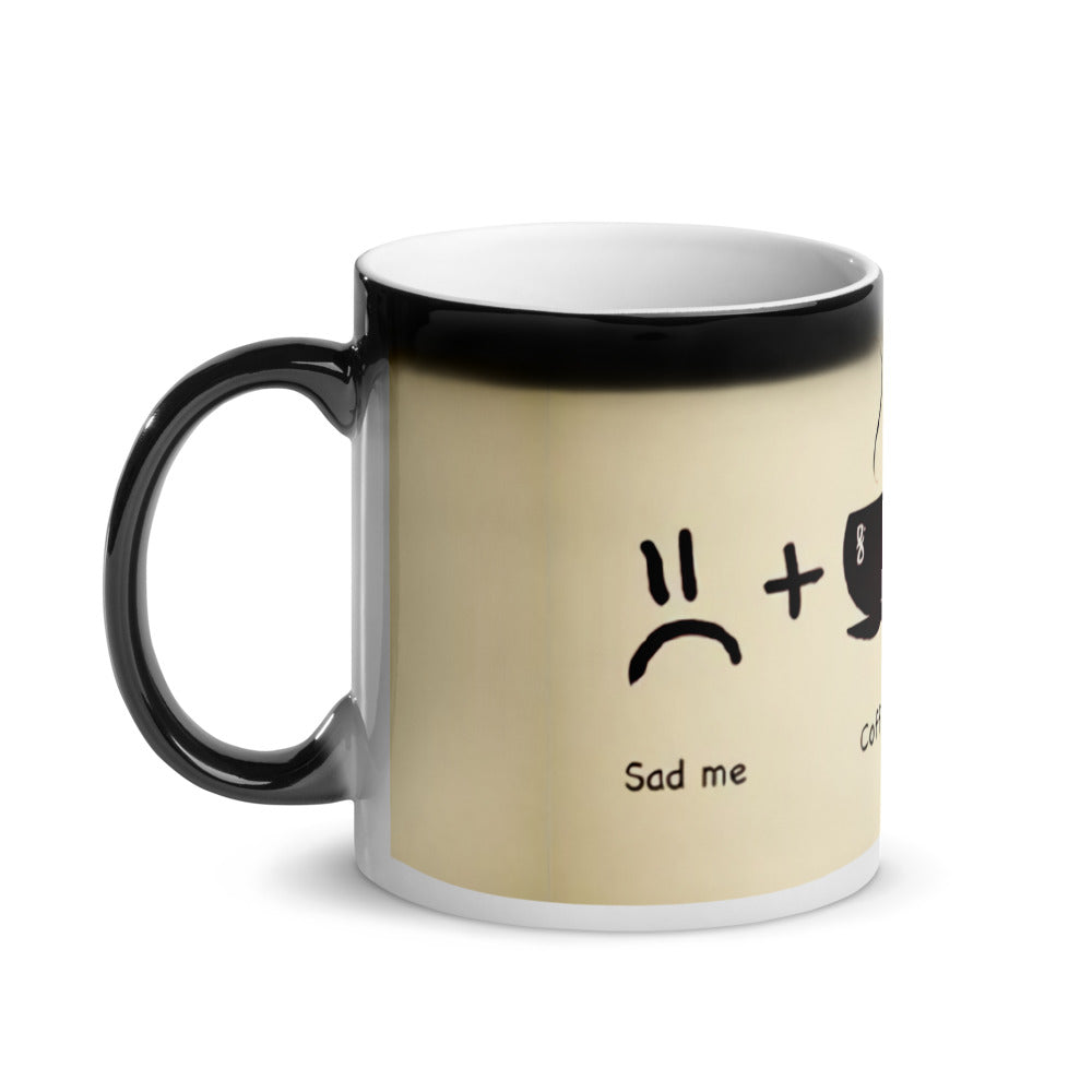 Coffee makes me happy - Magic Mug Shiny