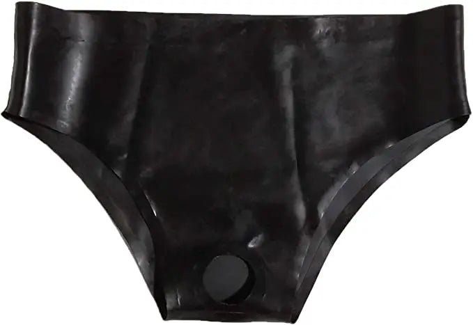 Herren Latex Shorts Briefs handgefertigt mit Öffnung – Gummi Unterwäsche - FlowNight - Shop Deutschland Noodosz