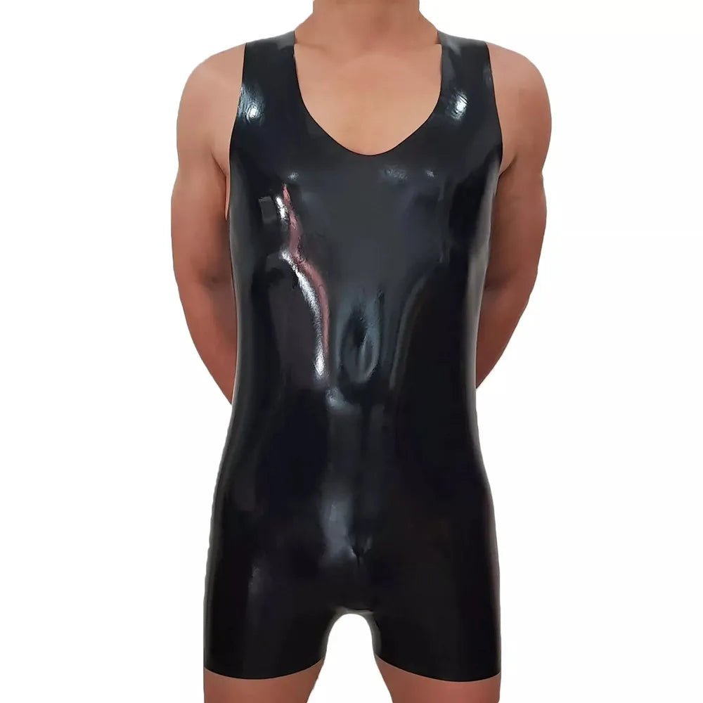 Herren Latex Weste aus Gummi – körpernahes Fetish Trikot - noodosz - FlowNight - 