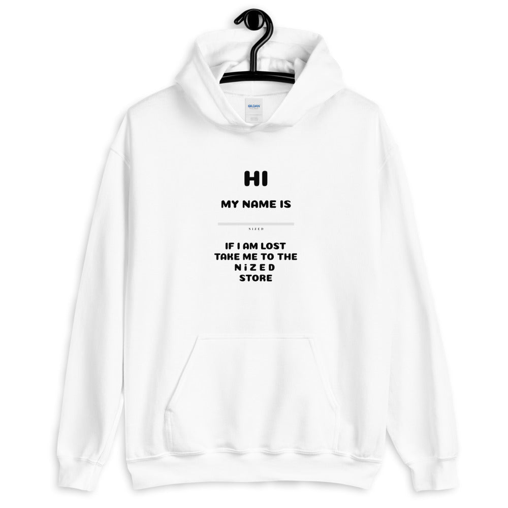HI MY NAME IS X Kapuzenpullover - NiZED - Shop Deutschland Noodosz