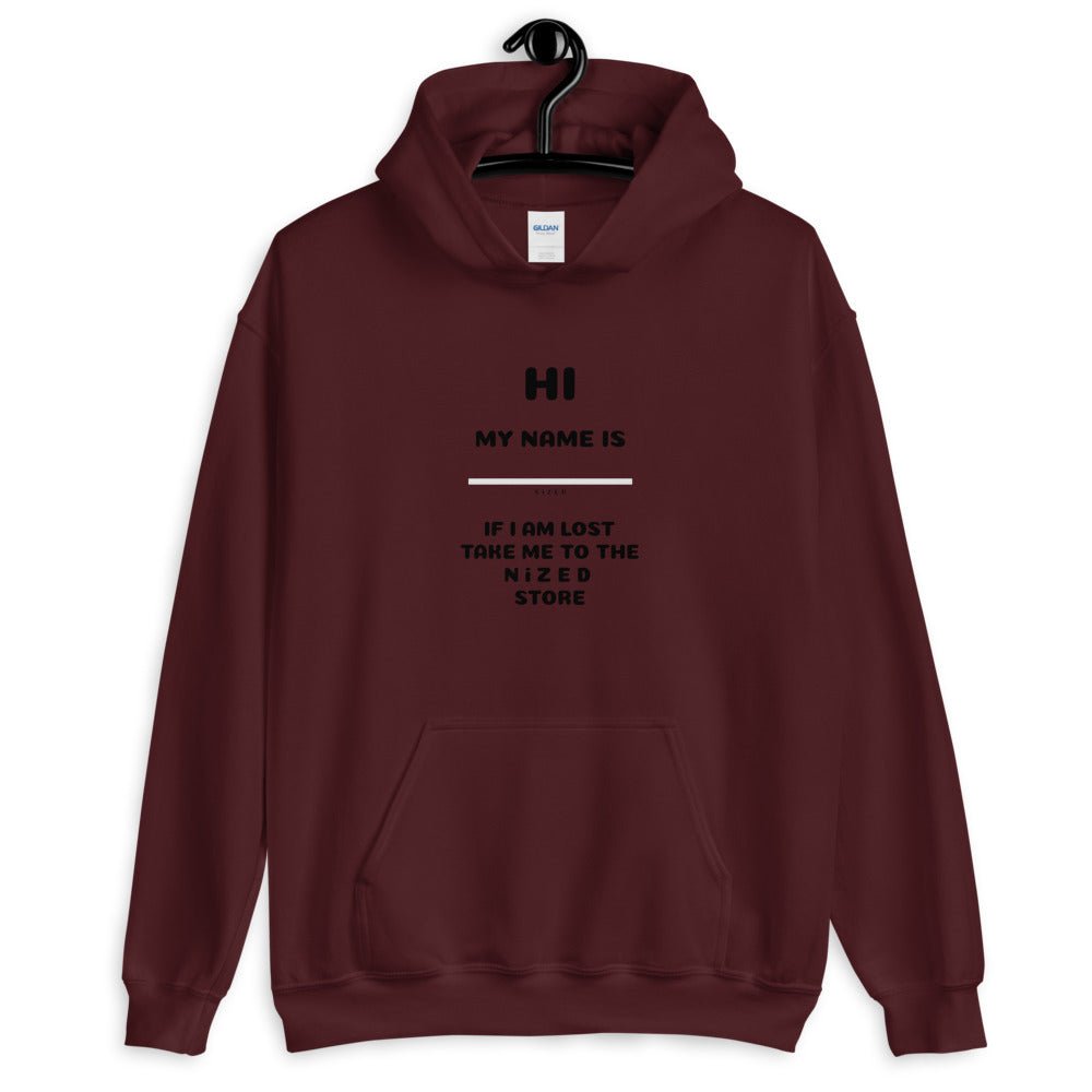 HI MY NAME IS X Kapuzenpullover - NiZED - Shop Deutschland Noodosz