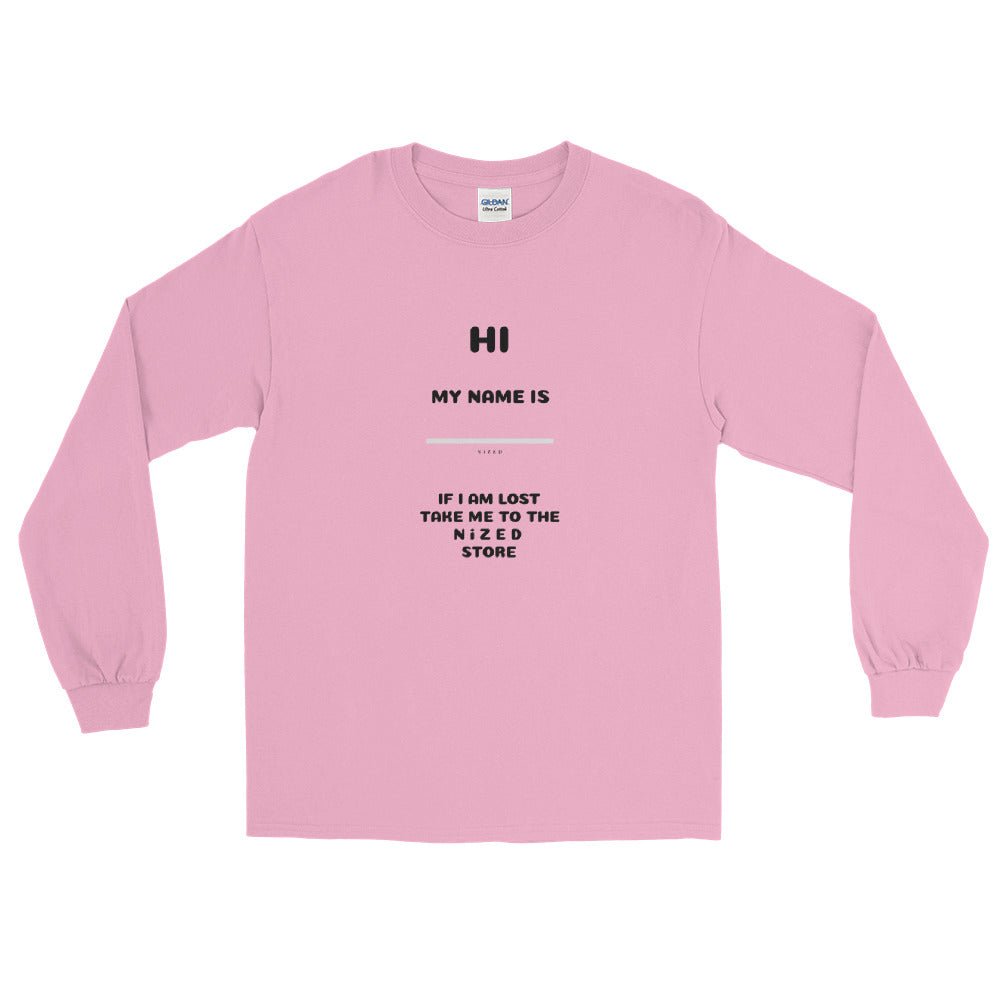 HI MY NAME IS X Langarmshirt - NiZED - Shop Deutschland Noodosz