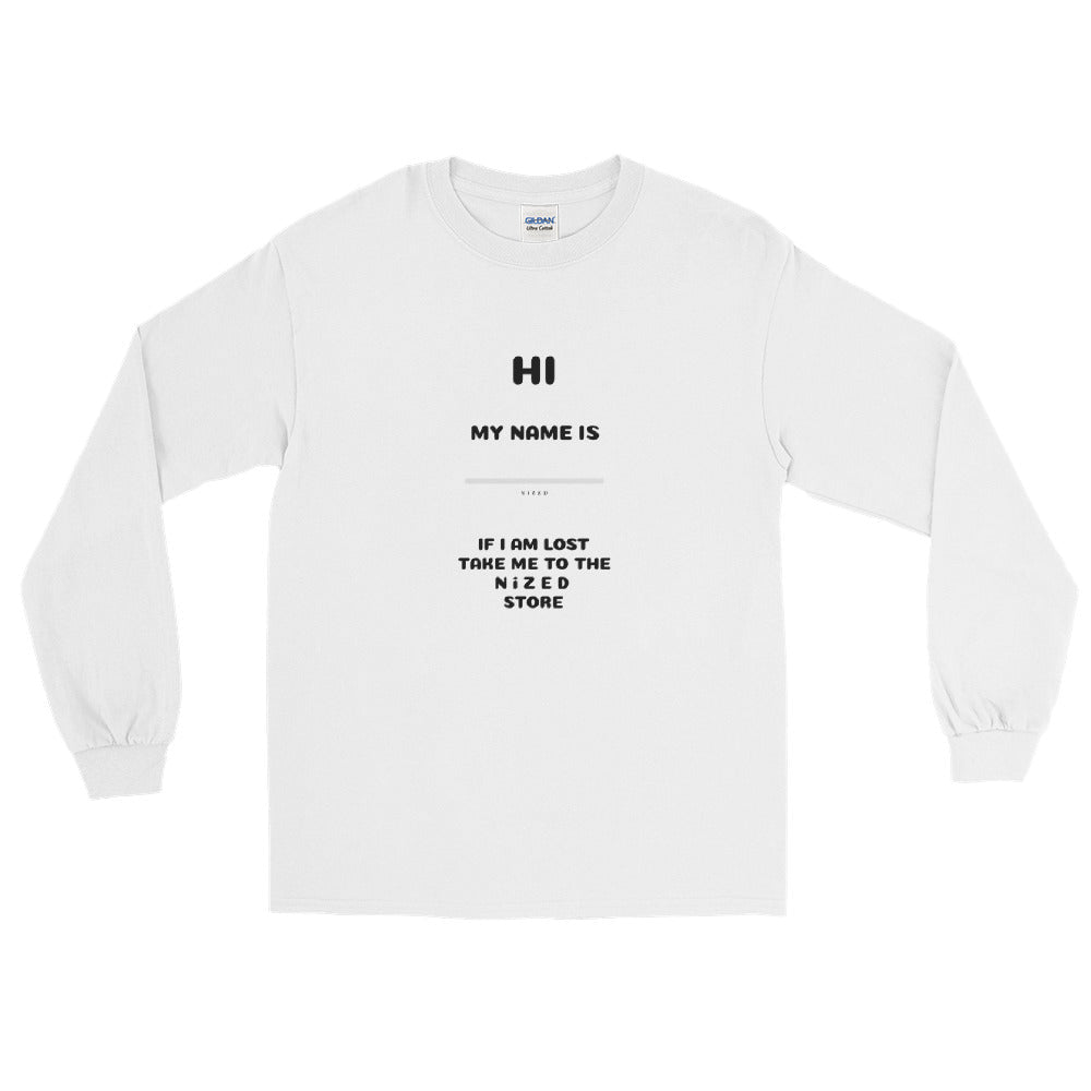HI MY NAME IS X Langarmshirt - NiZED - Shop Deutschland Noodosz