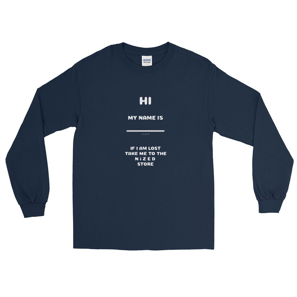 HI MY NAME IS X Langarmshirt - NiZED - Shop Deutschland Noodosz
