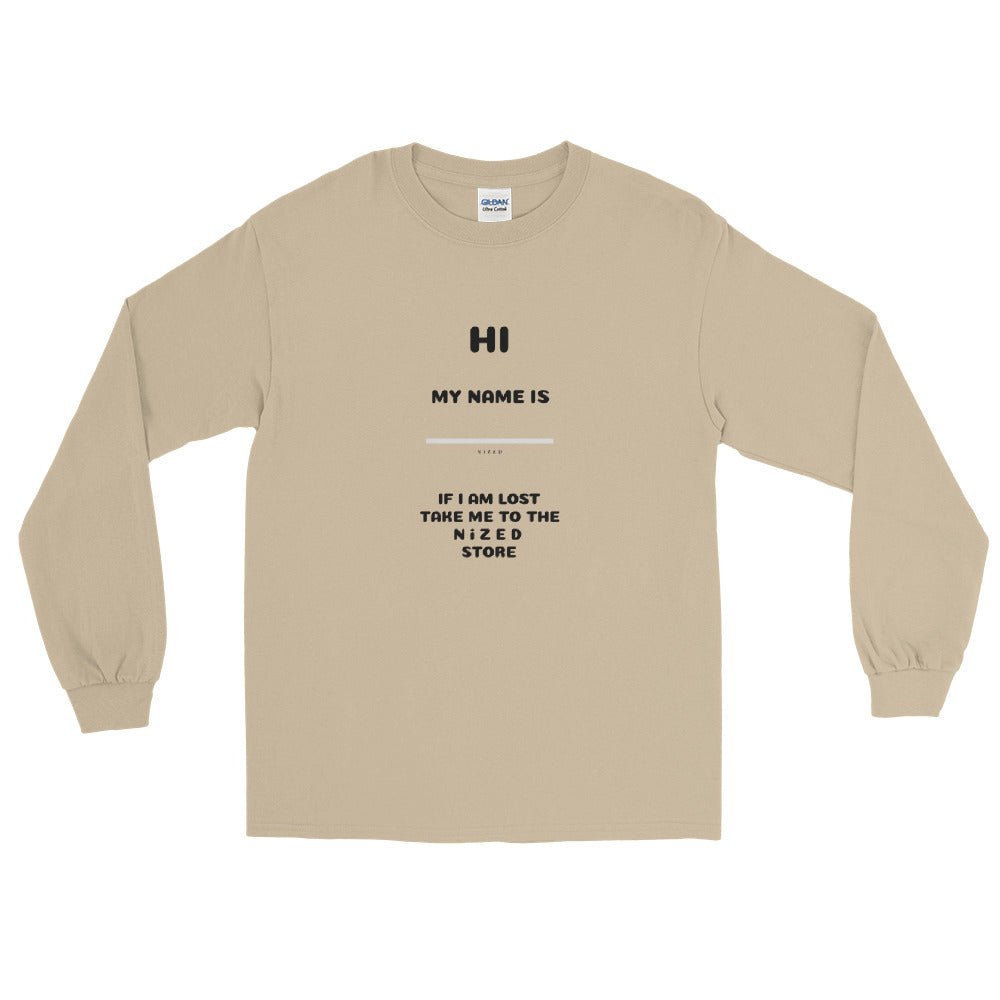 HI MY NAME IS X Langarmshirt - NiZED - Shop Deutschland Noodosz
