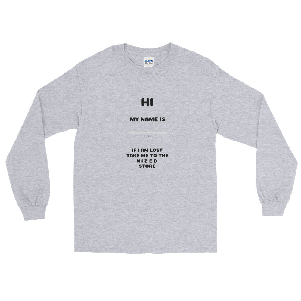 HI MY NAME IS X Langarmshirt - NiZED - Shop Deutschland Noodosz