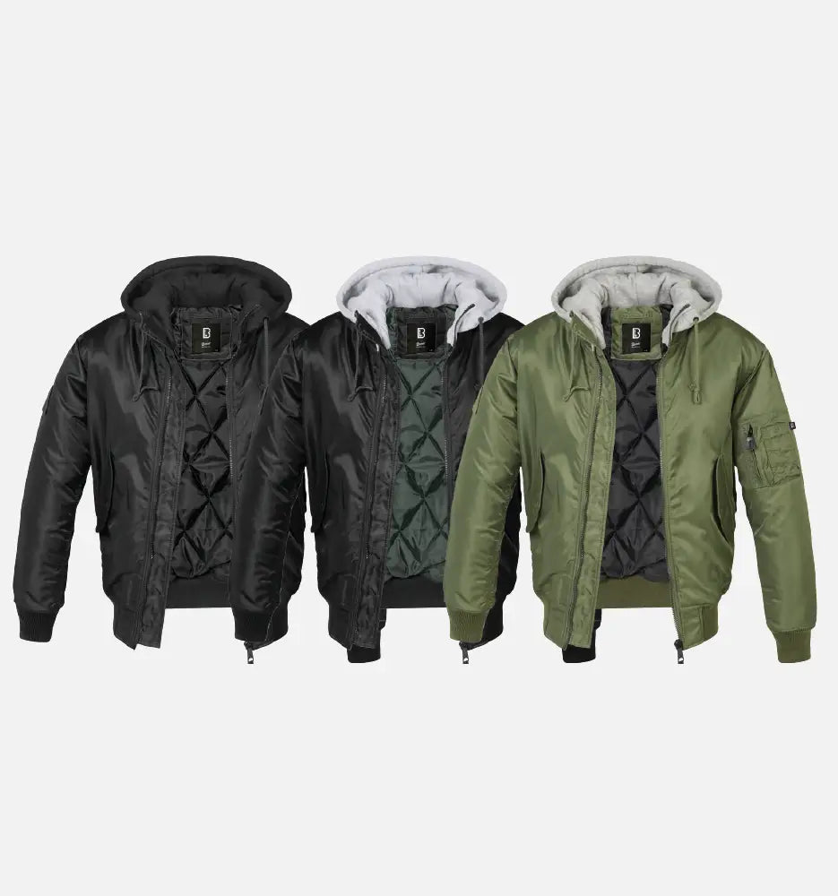 Hooded MA1 Bomber Jacket
