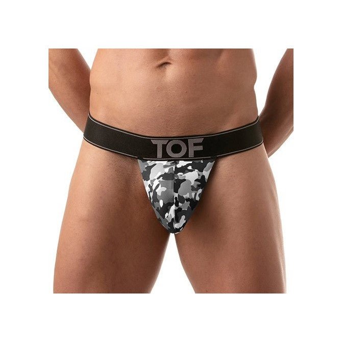 Ikonischer Stringloser Tanga – Camo - Grau - TOF Paris - Shop Deutschland Noodosz