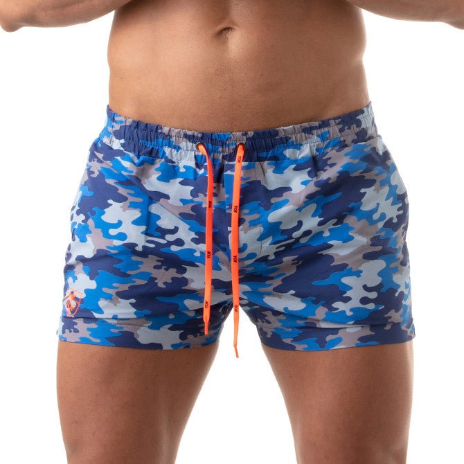 Iconic Swim Shorts - Blue Camouflage - noodosz - TOF Paris - 