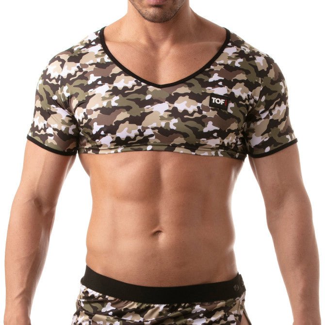 Ikonisches Crop Top – Camo Khaki - TOF Paris - Shop Deutschland Noodosz