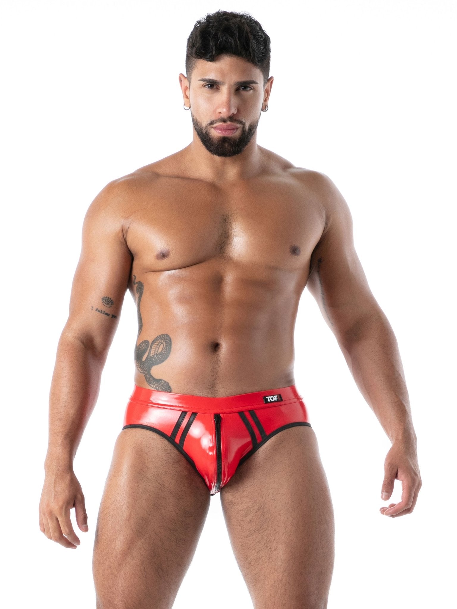 Jock - Slip aus Latex – Deine zweite Haut in verführerischem Rot - TOF Paris - Shop Deutschland Noodosz