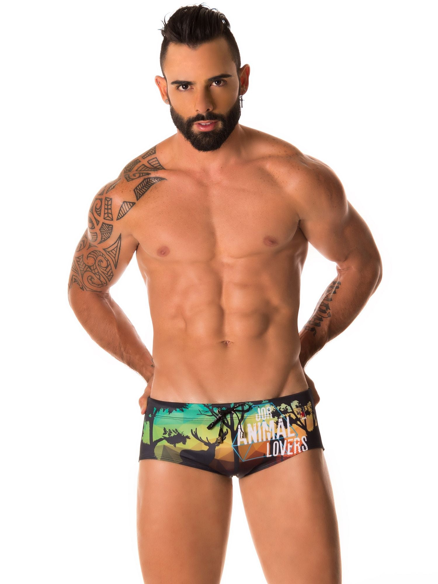 JOR 0200 ANIMAL Badehose, Badeslip bedruckt Animal - Print - Jor - Shop Deutschland Noodosz