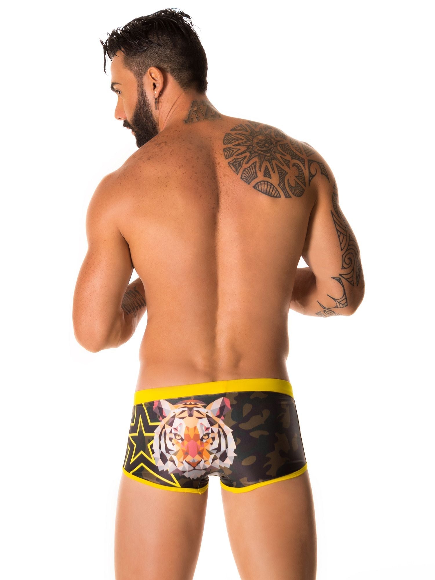 JOR 0204 TIGER Badehose, Badeslip bedruckt Animal - Print - Jor - Shop Deutschland Noodosz