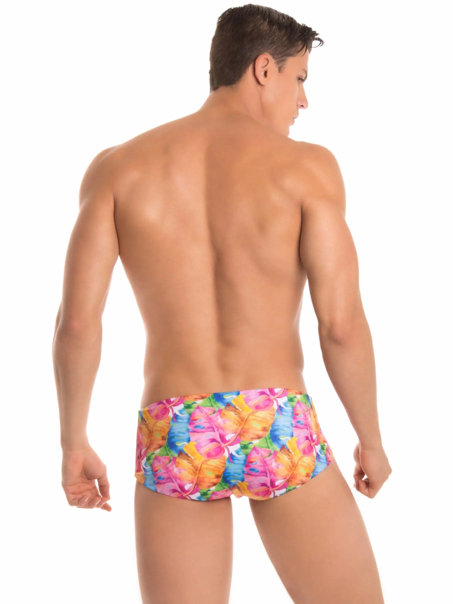 JOR 0285 FIJI - Herren Badehose Badeslip Swimwear Blumen geblümt mit Motiv - noodosz