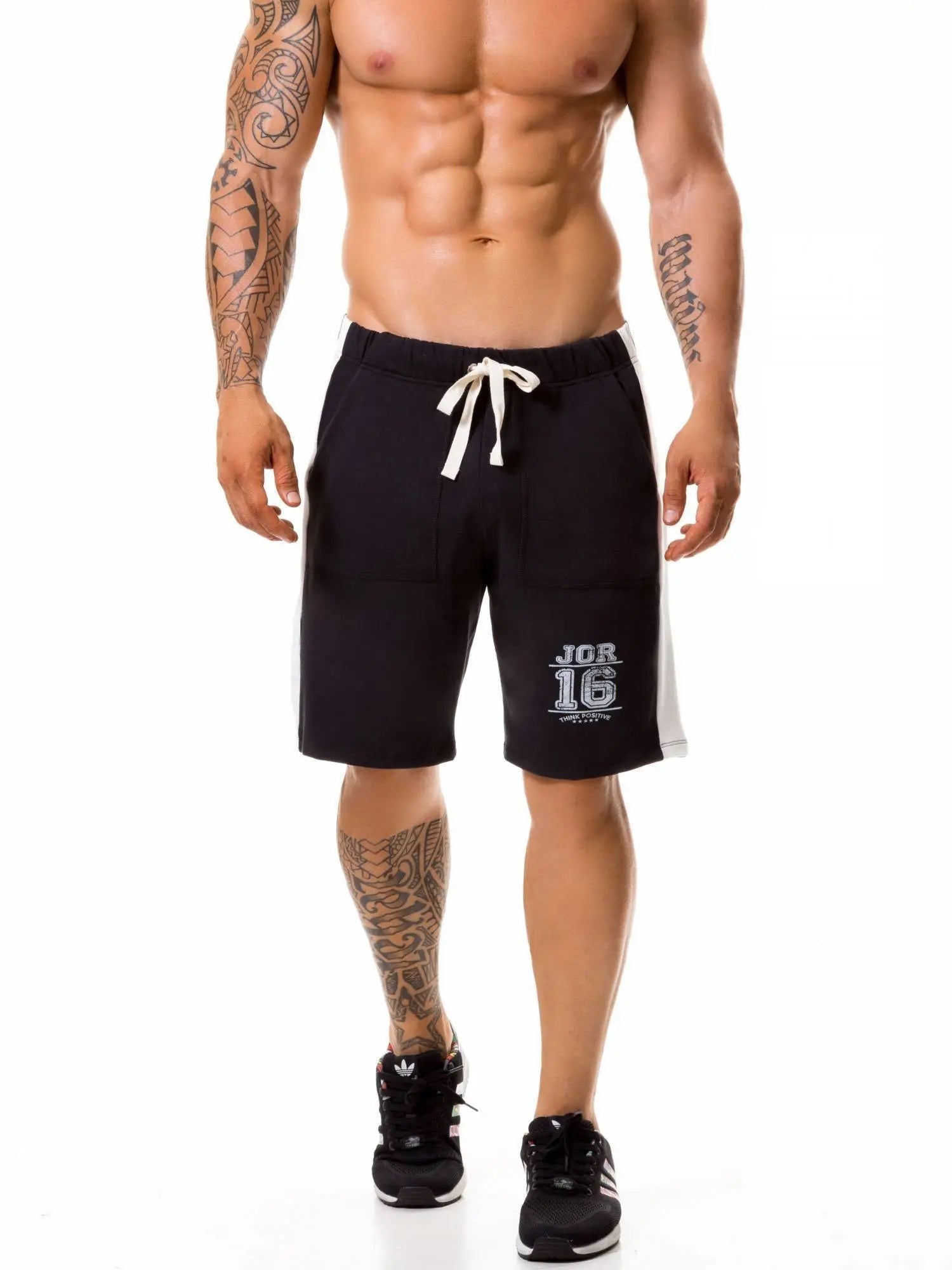 JOR 0365 Herren Sporthose kurze Trainingshose Jogginghose Fitness Gym Shorts - noodosz