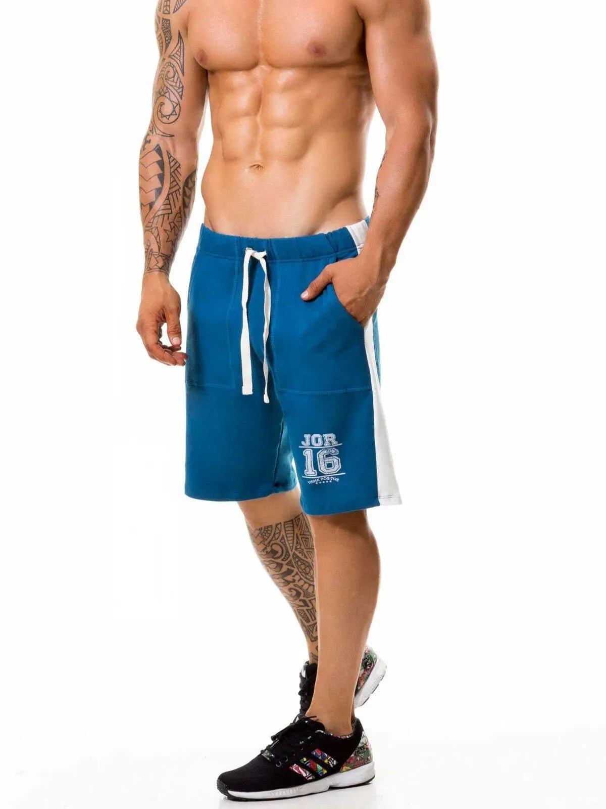 JOR 0365 Herren Sporthose kurze Trainingshose Jogginghose Fitness Gym Shorts - noodosz