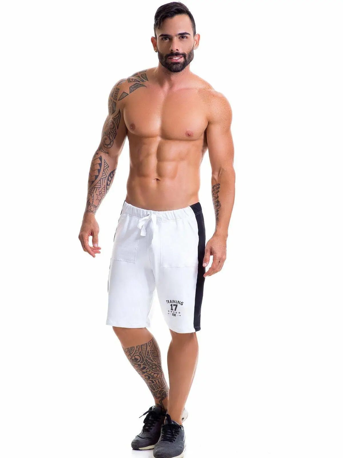 JOR 0365 Herren Sporthose kurze Trainingshose Jogginghose Fitness Gym Shorts - noodosz