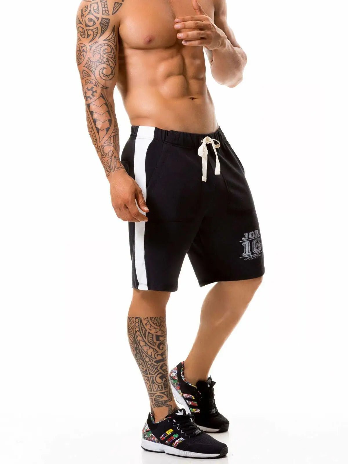 JOR 0365 Herren Sporthose kurze Trainingshose Jogginghose Fitness Gym Shorts - noodosz