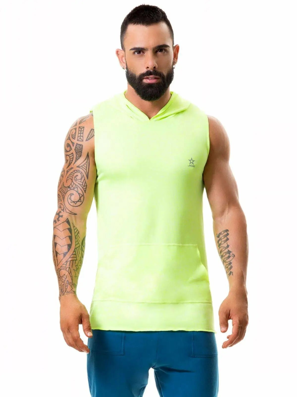 JOR 0366 Hoodie Sweatshirt Muscleshirt Fitness Stringer Tanktop - noodosz