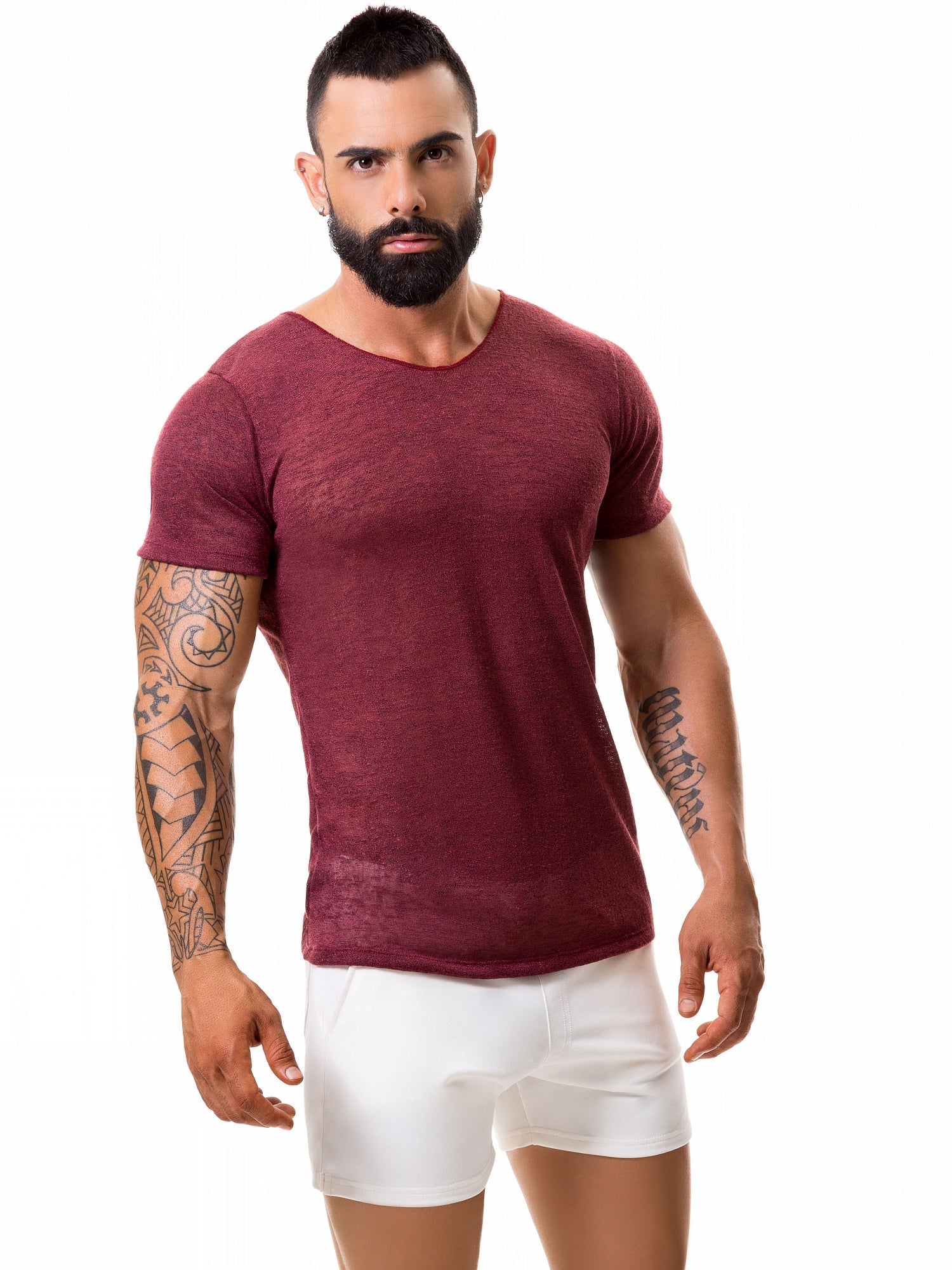 JOR 0370 MAUI T-Shirt Herren Shirt Clubshirt Transparent - noodosz