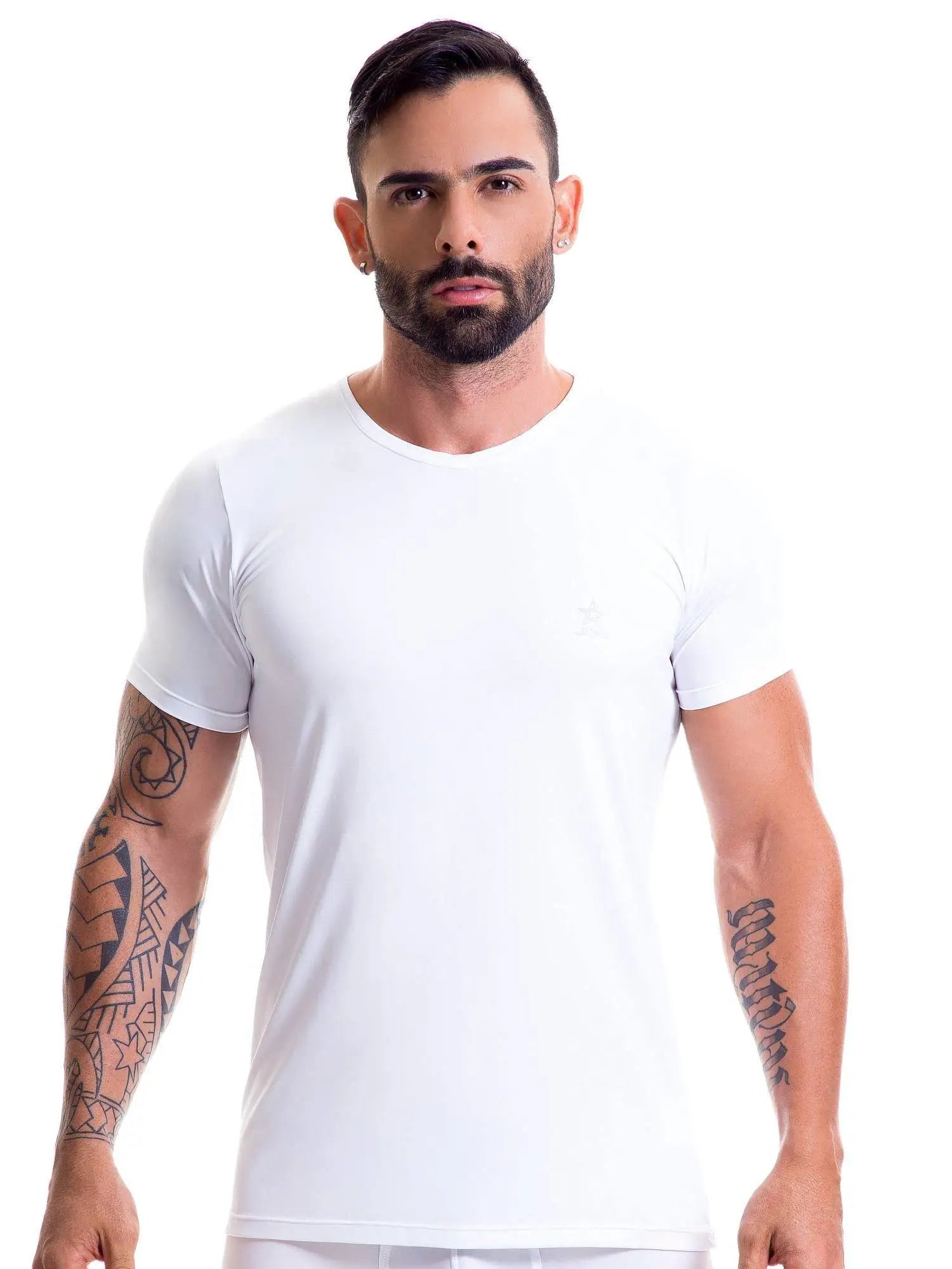 JOR 0381 BASIC T-Shirt Unterhemd Untershirt Rundhals Kurzarm Shortsleeve - noodosz