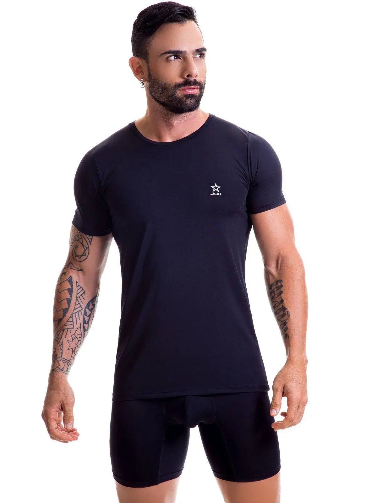 JOR 0381 BASIC T-Shirt Unterhemd Untershirt Rundhals Kurzarm Shortsleeve - noodosz