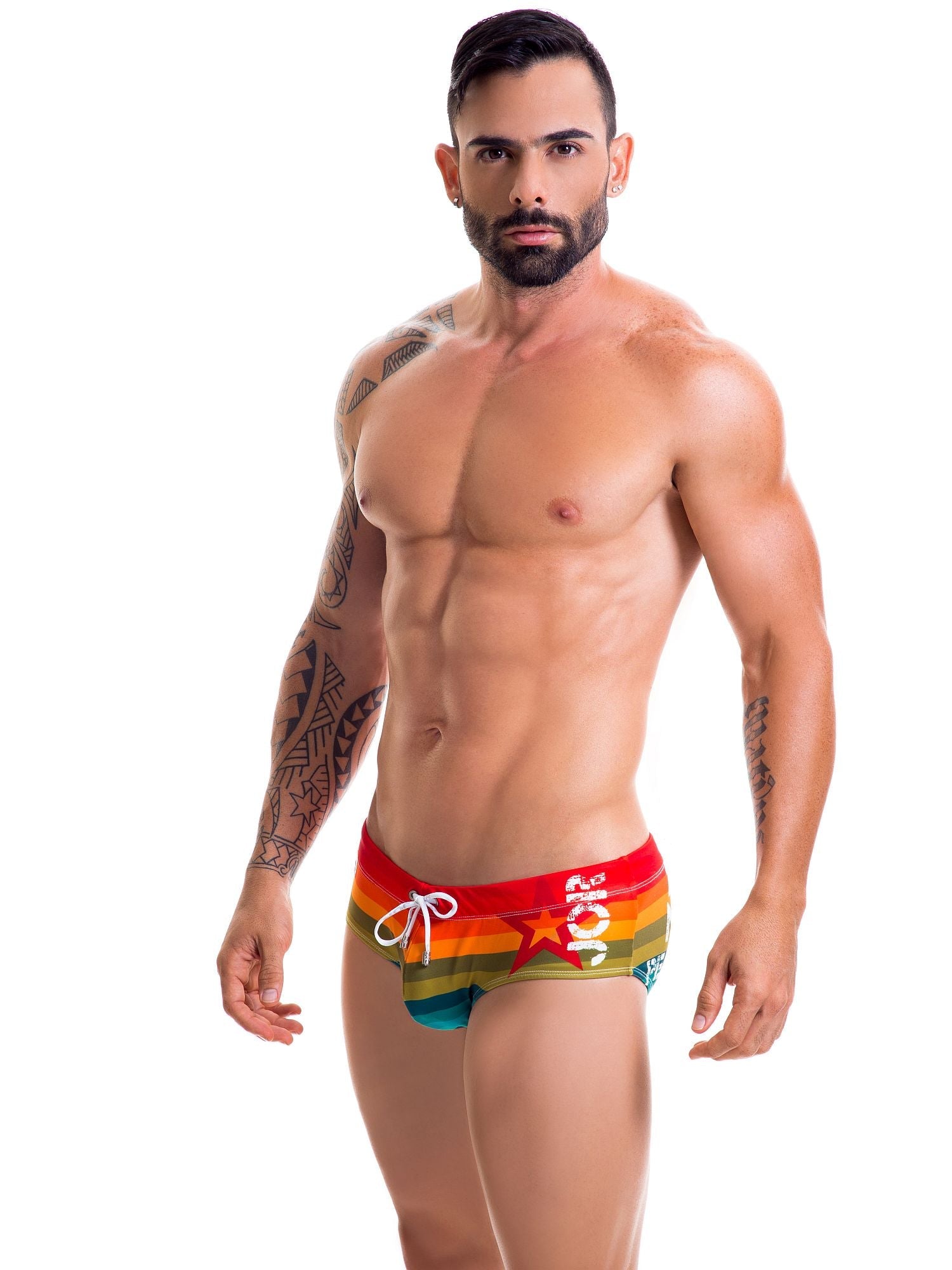 JOR 0417 PRIDE Herren Badehose Badeslip, Gay Pride - noodosz - Jor - Kleidung & Accessoires:Herrenmode:Bademode