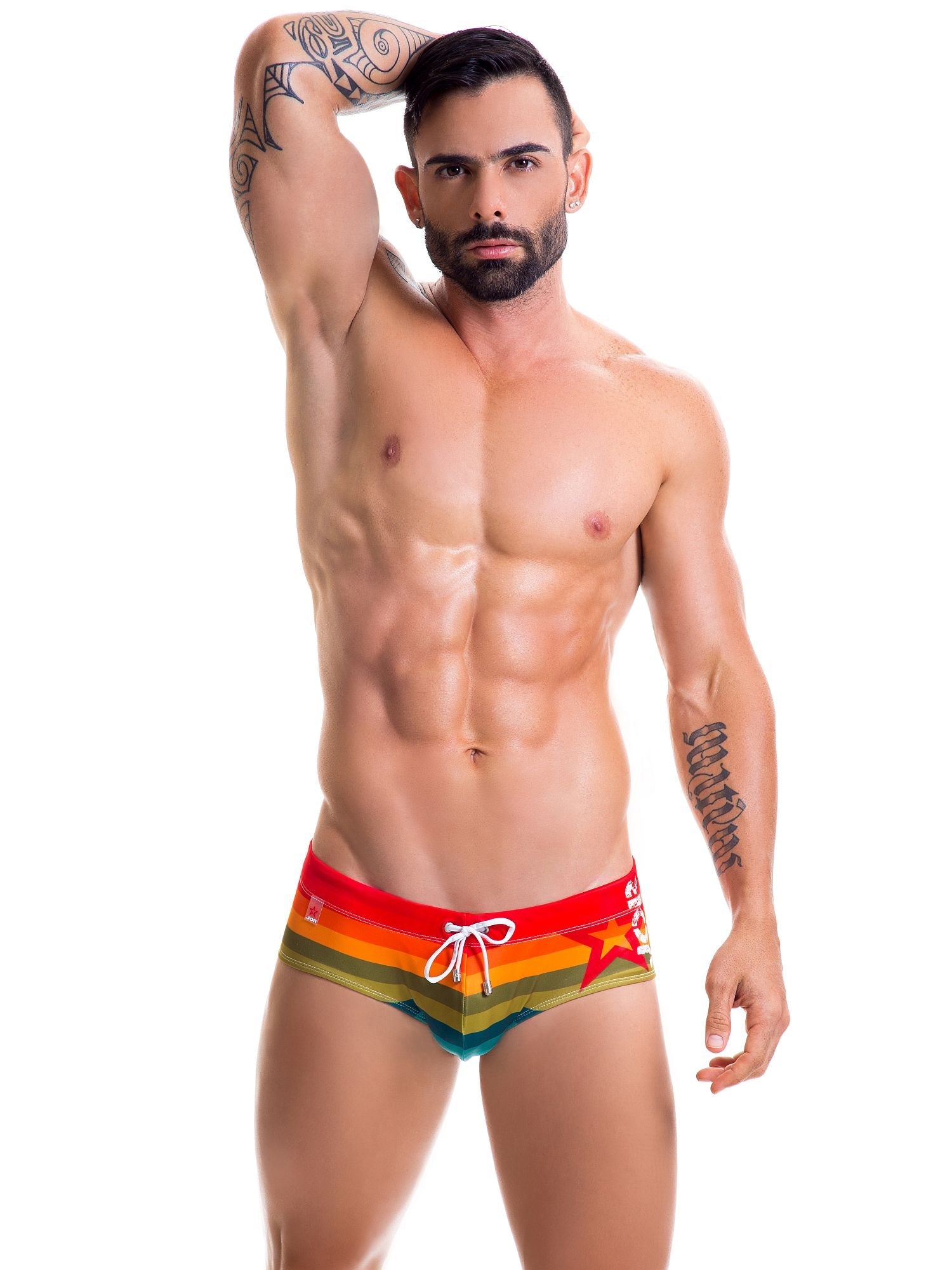 JOR 0417 PRIDE Herren Badehose Badeslip, Gay Pride - noodosz - Jor - Kleidung & Accessoires:Herrenmode:Bademode