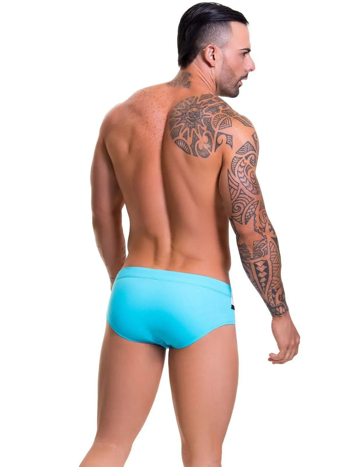 JOR 0425 - Herren Badehose Badeslip Schwimmhose Streifen Swimwear - noodosz