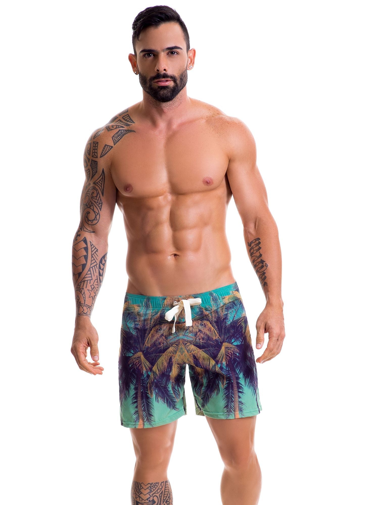 JOR 0429 FLORIDAYBoardshorts Badeshorts Badehose Surfershorts bedruckt Motiv - noodosz - Jor - Kleidung & Accessoires:Herren:Herrenmode:Bademode