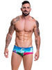 JOR 0495 CUBA - Herren Badehose Badeslip bedruckt mit Motiv Badeboxer - noodosz