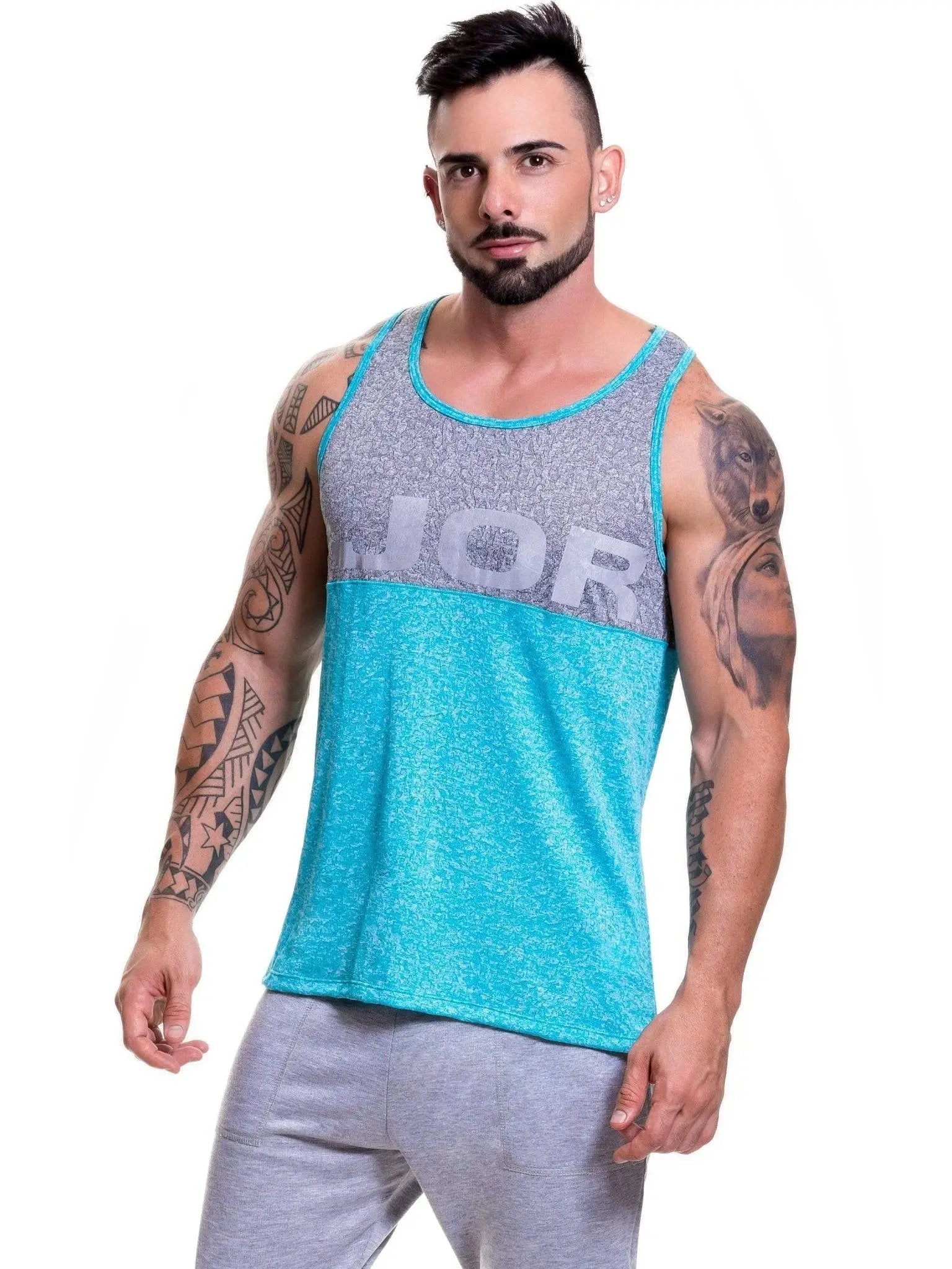 JOR 0519 LIQUID - Herren Stringer Fitness Tank Top Muscleshirt Gym Trainingsshirt - noodosz