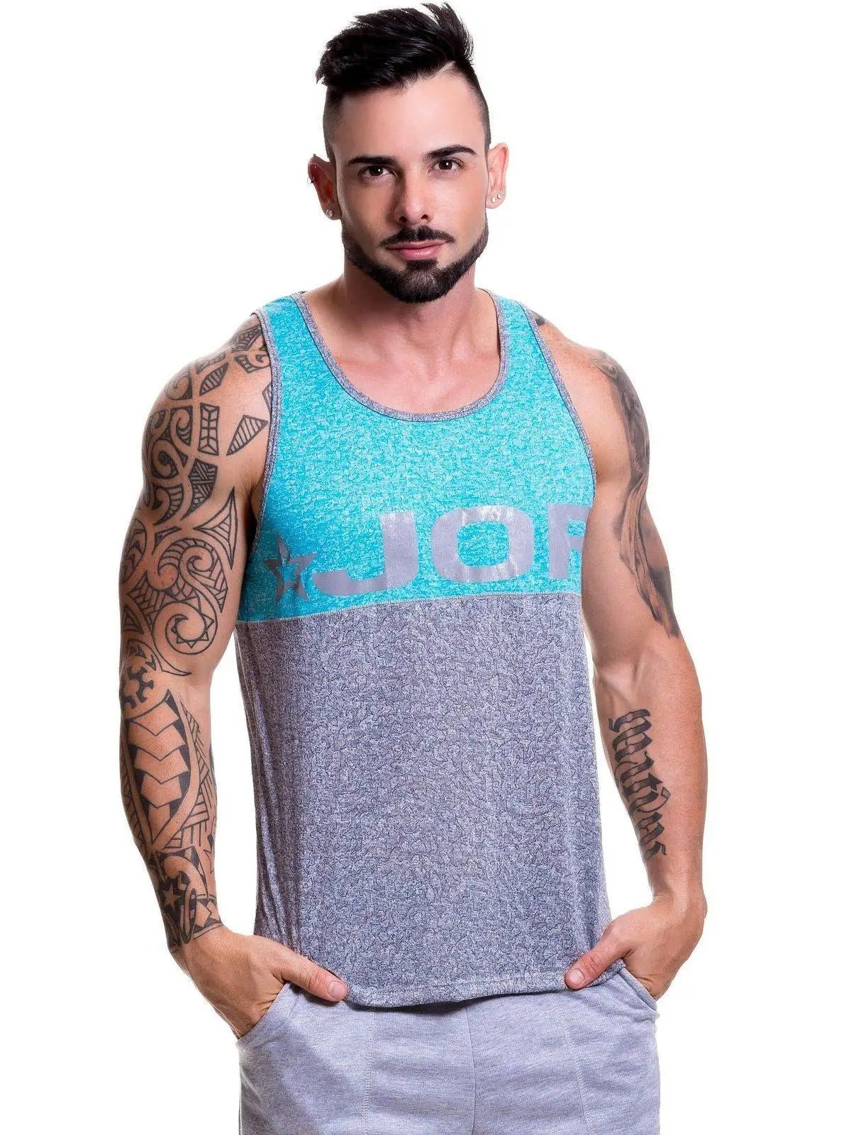 JOR 0519 LIQUID - Herren Stringer Fitness Tank Top Muscleshirt Gym Trainingsshirt - noodosz