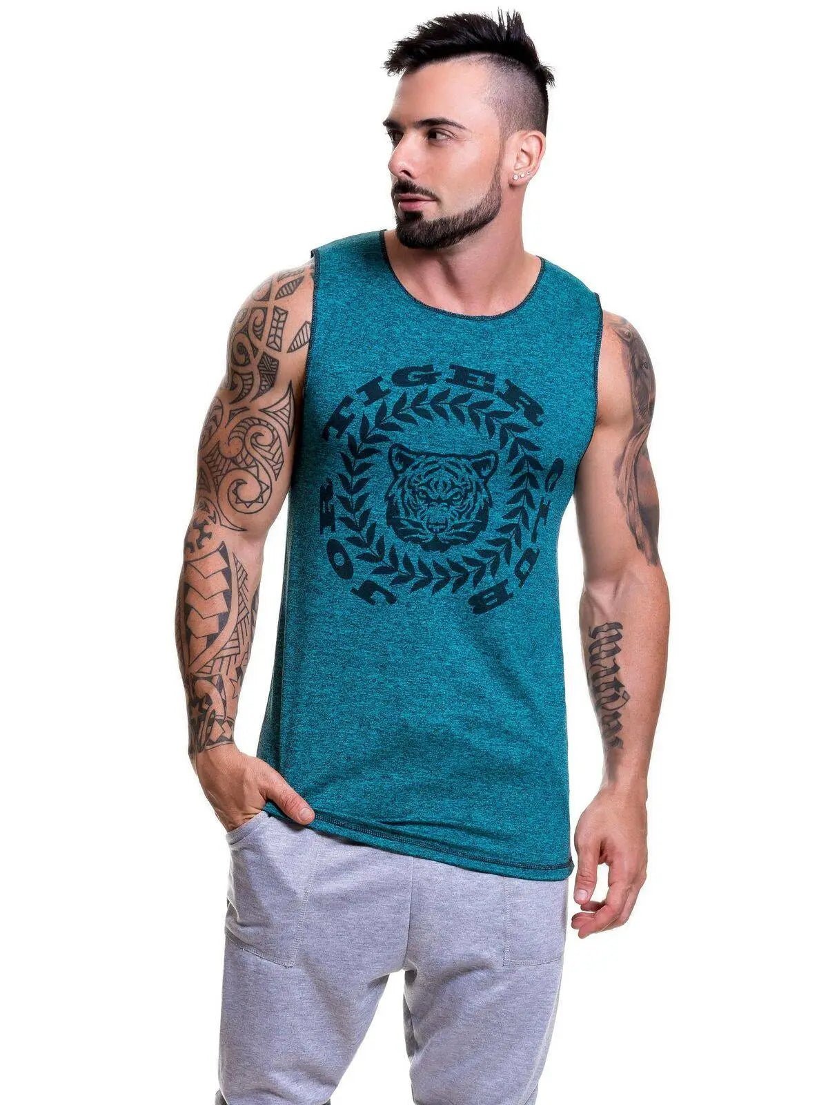 JOR 0521 ANIMAL Herren Stringer Fitness Tank Top Muscleshirt Gym Trainingsshirt - noodosz