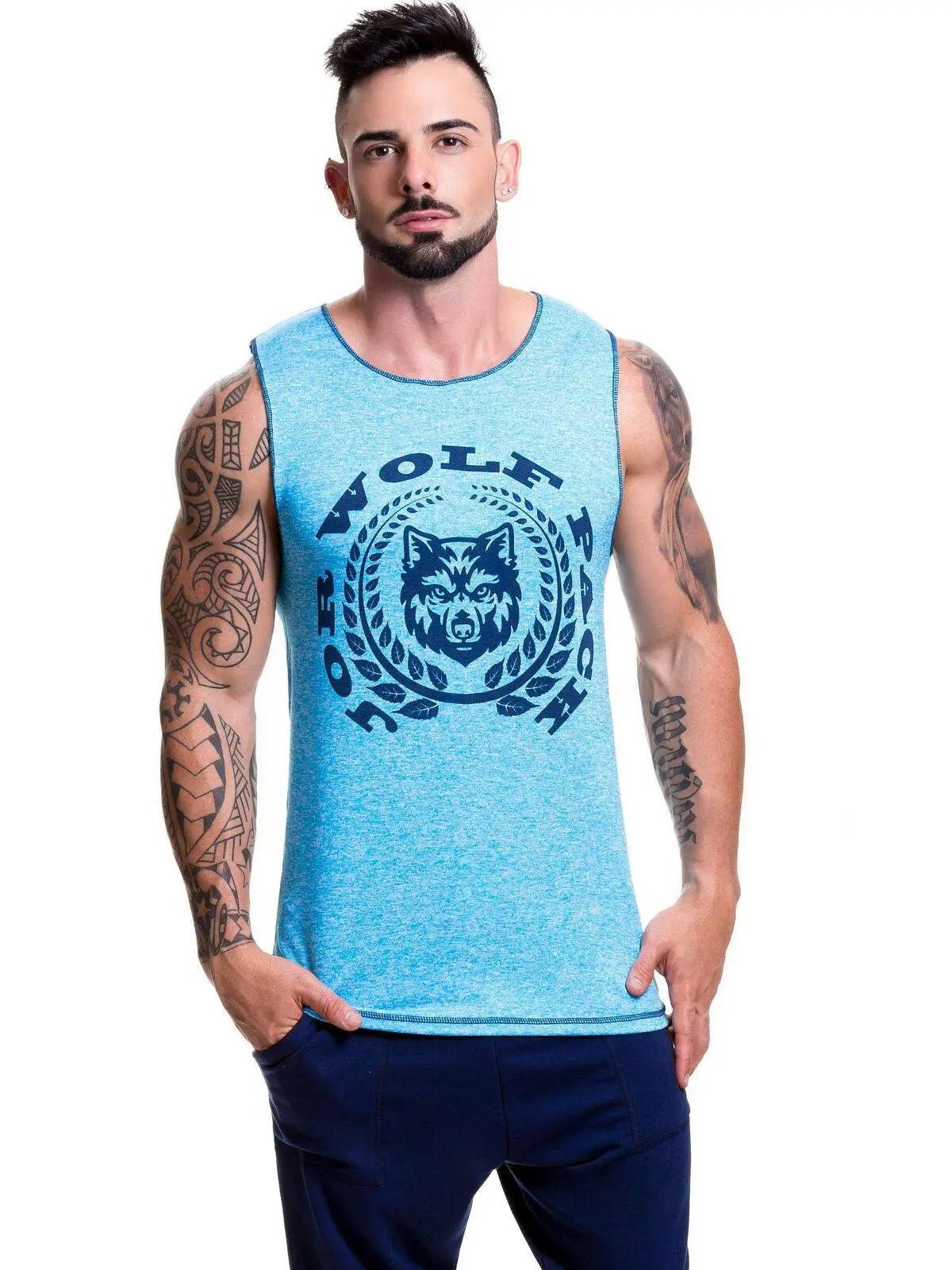 JOR 0521 ANIMAL Herren Stringer Fitness Tank Top Muscleshirt Gym Trainingsshirt - noodosz