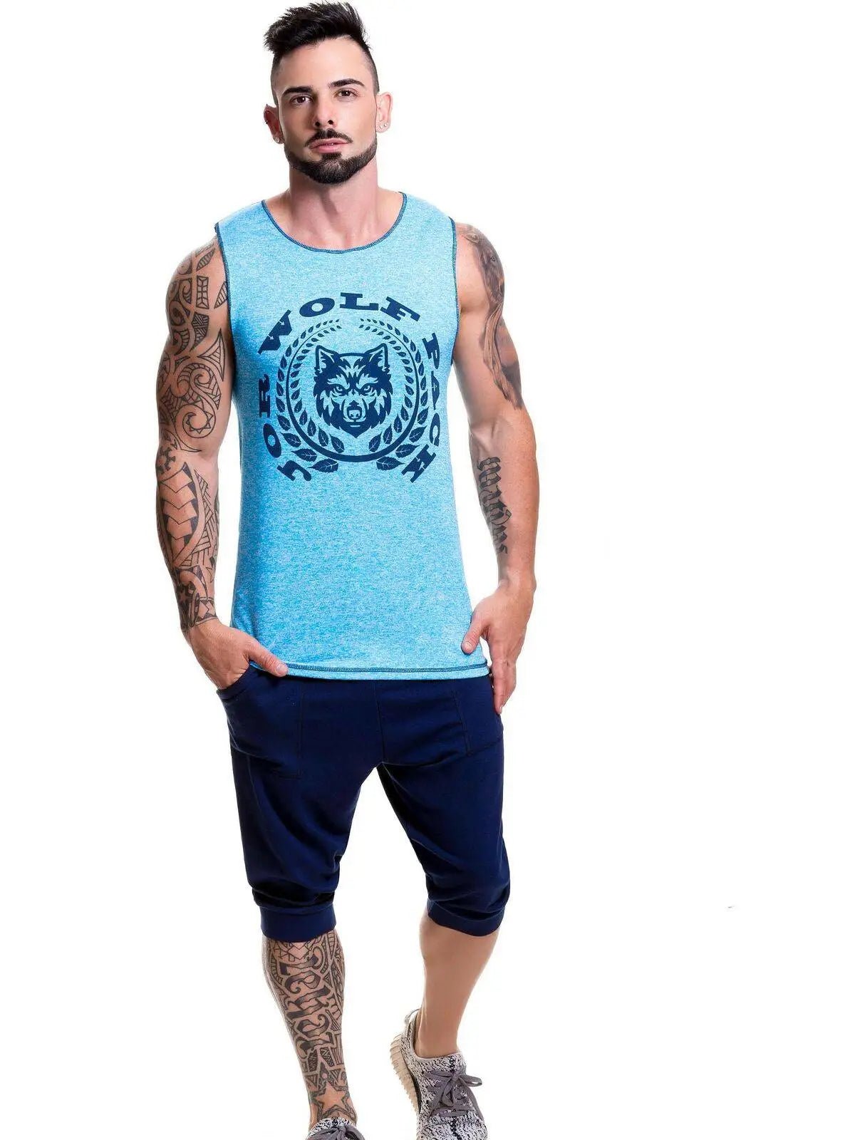 JOR 0521 ANIMAL Herren Stringer Fitness Tank Top Muscleshirt Gym Trainingsshirt - noodosz