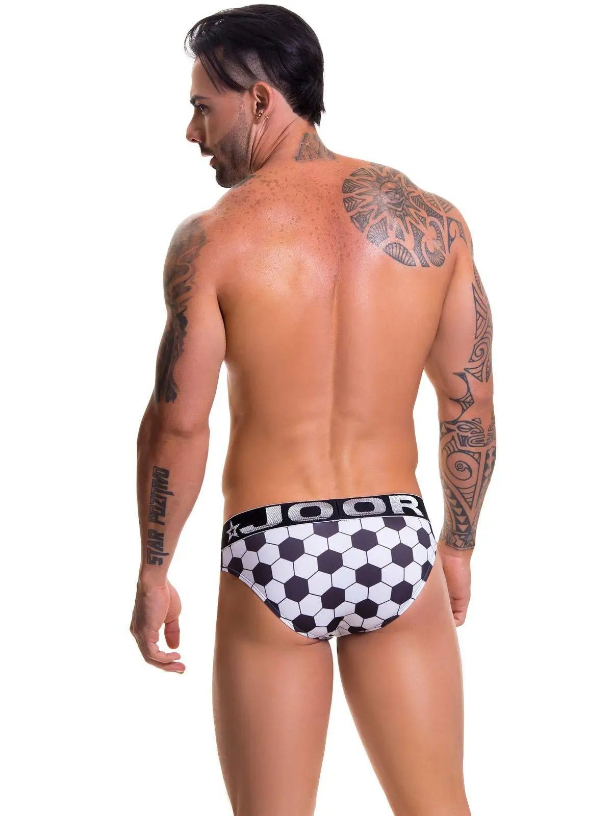 JOR 0546 Herren bedruckte Fußball Unterhose mit Motiv - Slip Hipster Brief Unterwä - noodosz