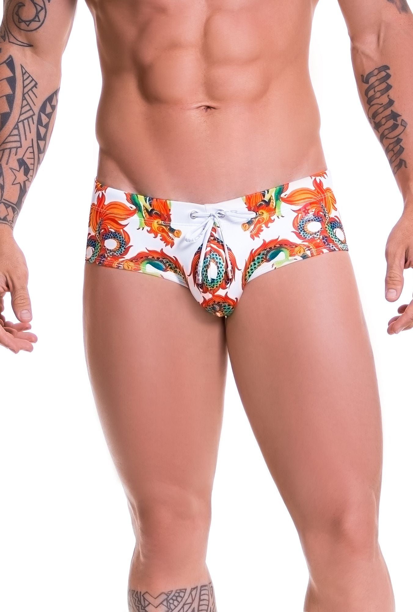 JOR 0579 DRAGONE, Herren Badehose Badeslip bedruckt mit Motiv - Jor - Shop Deutschland Noodosz