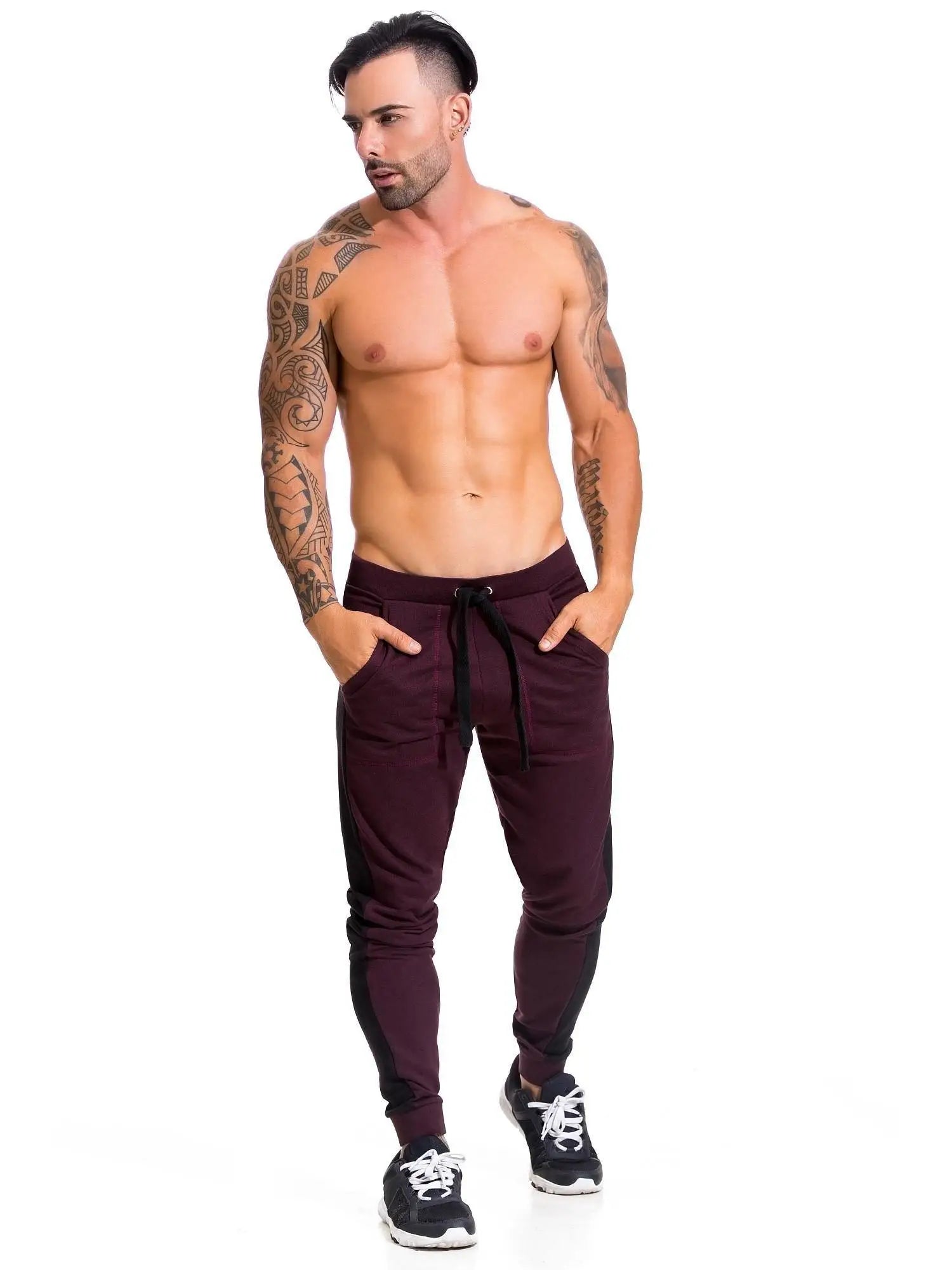 JOR 0603 lange Sporthose Trainingshose Sweatpant Jogginghose Gym Fitness Hose - noodosz