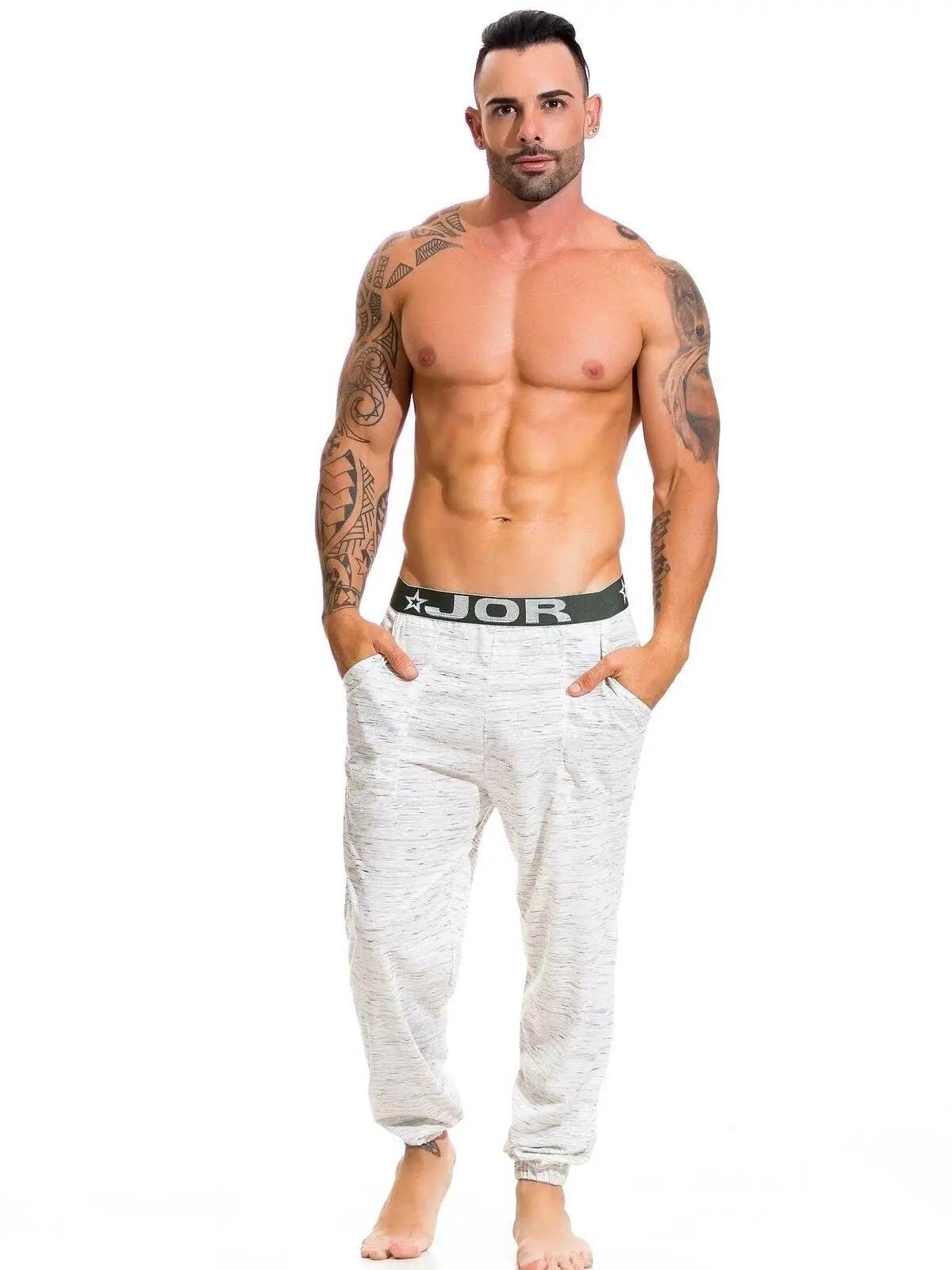 JOR 0606 Herren Relaxhose Jogger Joggpant Jogginghose Pyjamahose Loungepant - noodosz