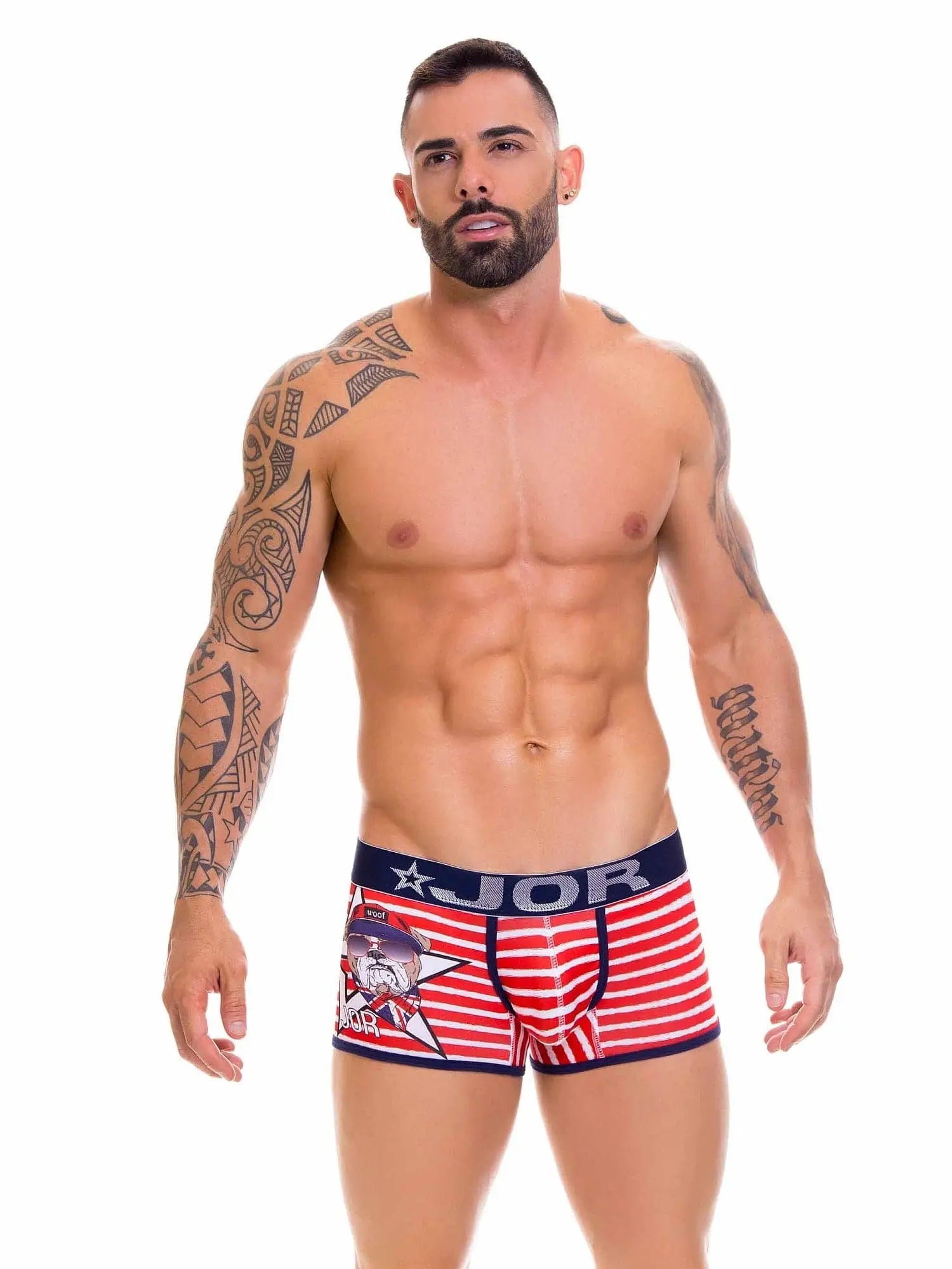 JOR 0633 FRANKIE Herren bedruckte Unterhose mit Motiv - Slip Hipster Brief Unterwäsch - noodosz