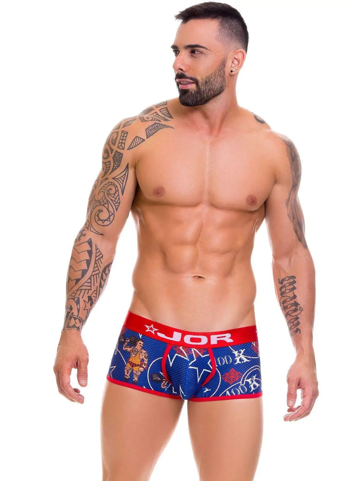 JOR 0641 FORCE Herren bedruckte - Boxershorts Boxer mit Motiv Shorts Panties Trunk - noodosz