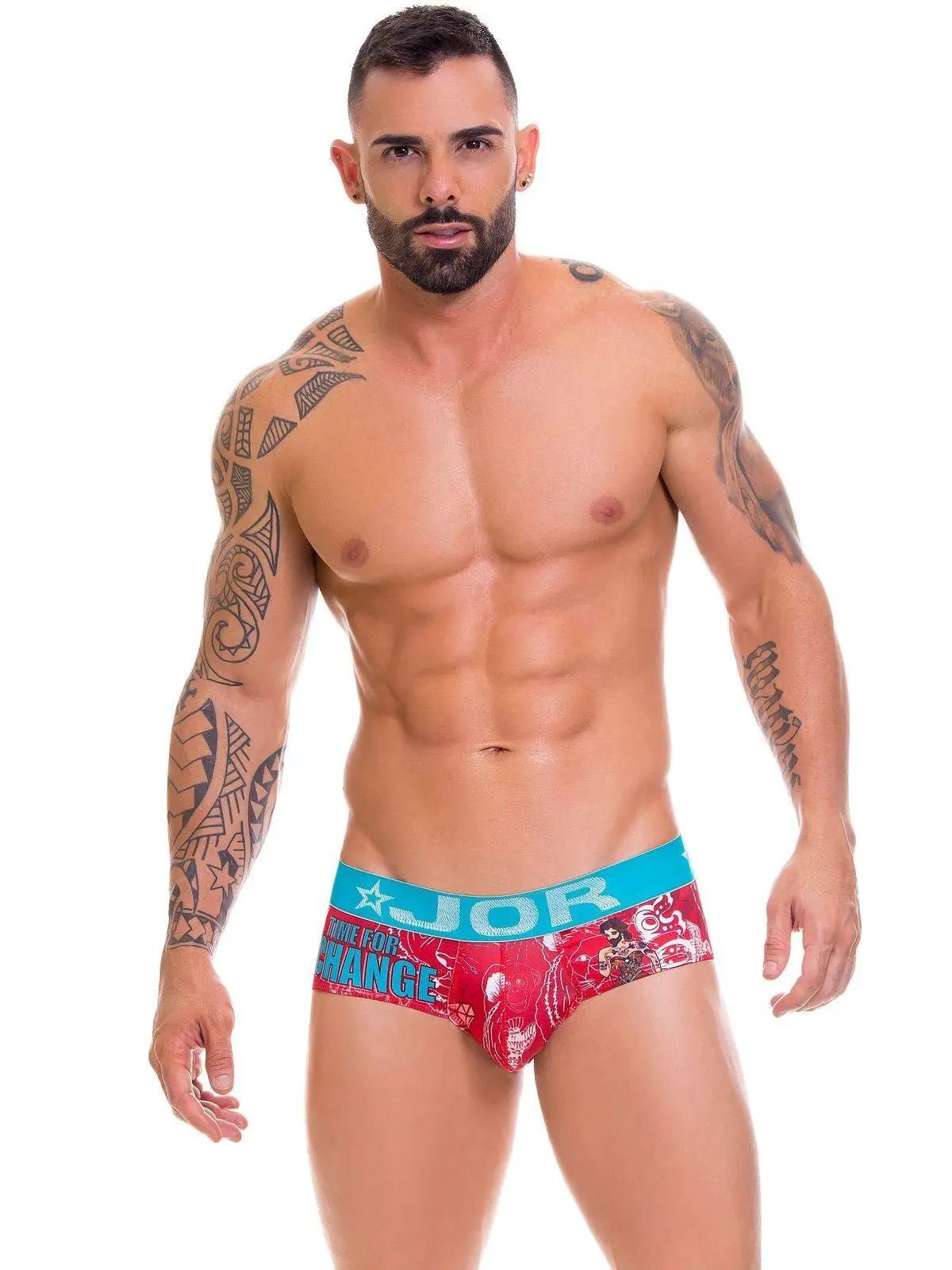 JOR 0650 CARNIVAL Herren bedruckte Unterhose mit Motiv - Slip Hipster Brief Unterwäsch - noodosz