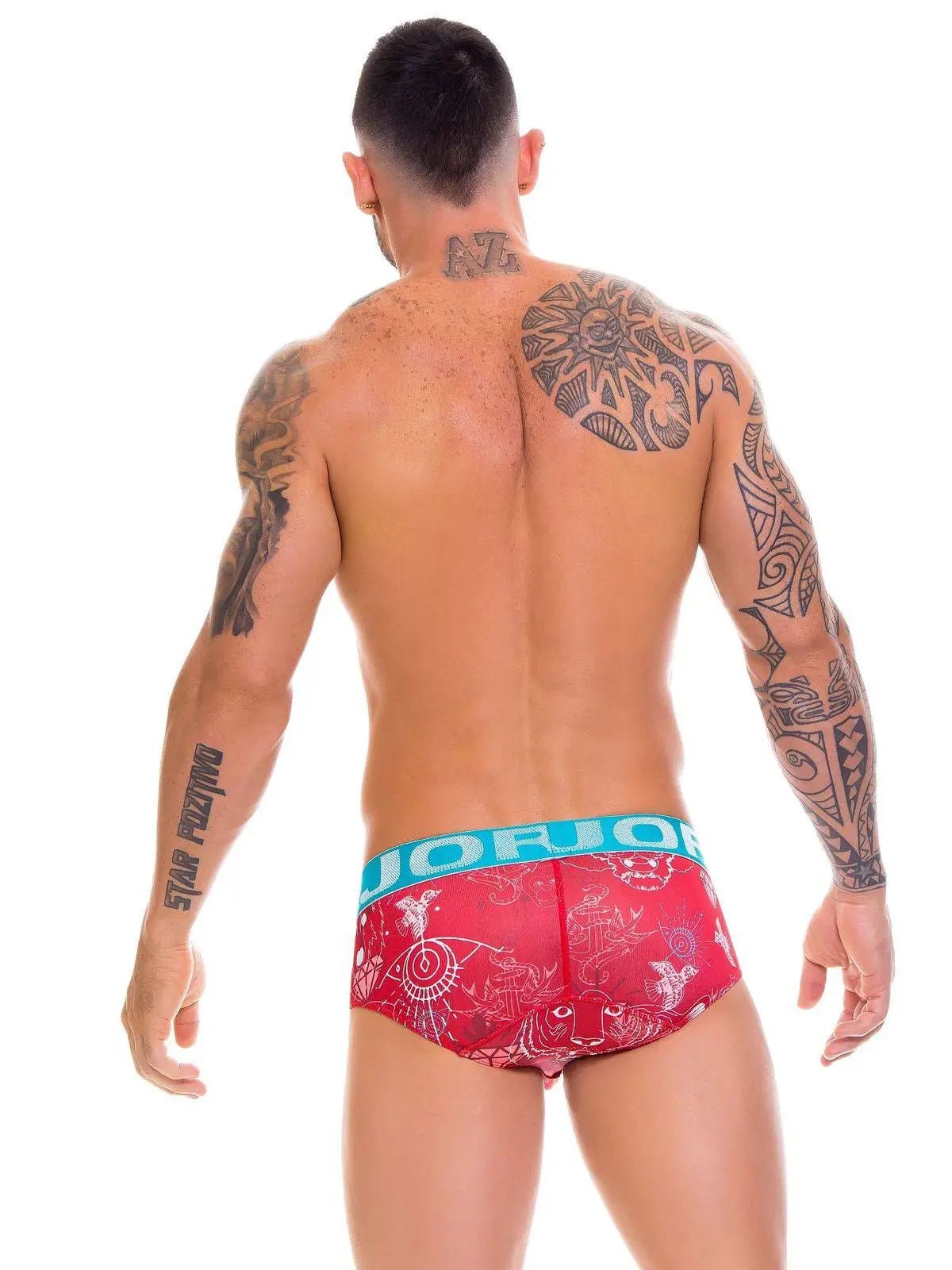 JOR 0650 CARNIVAL Herren bedruckte Unterhose mit Motiv - Slip Hipster Brief Unterwäsch - noodosz