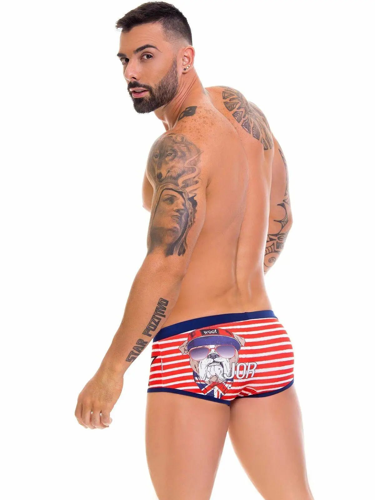 JOR 0656 FRANKIE - Herren Badehose Badeslip Matrosen Comic Trunk - noodosz